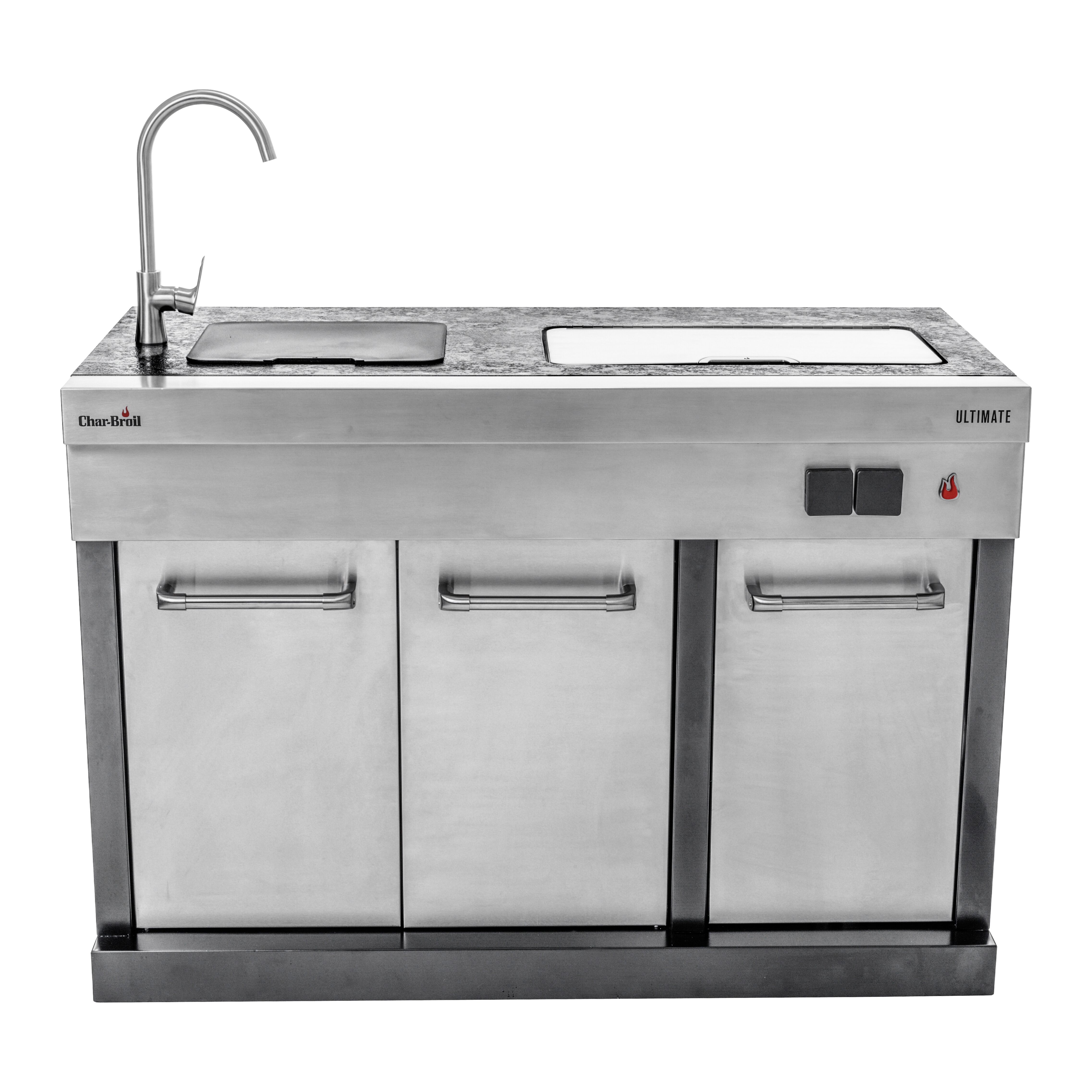 Outdoorküche mit Spüle und Grill