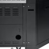 Schwarzes Eckmodul der Outdoorgrillküche