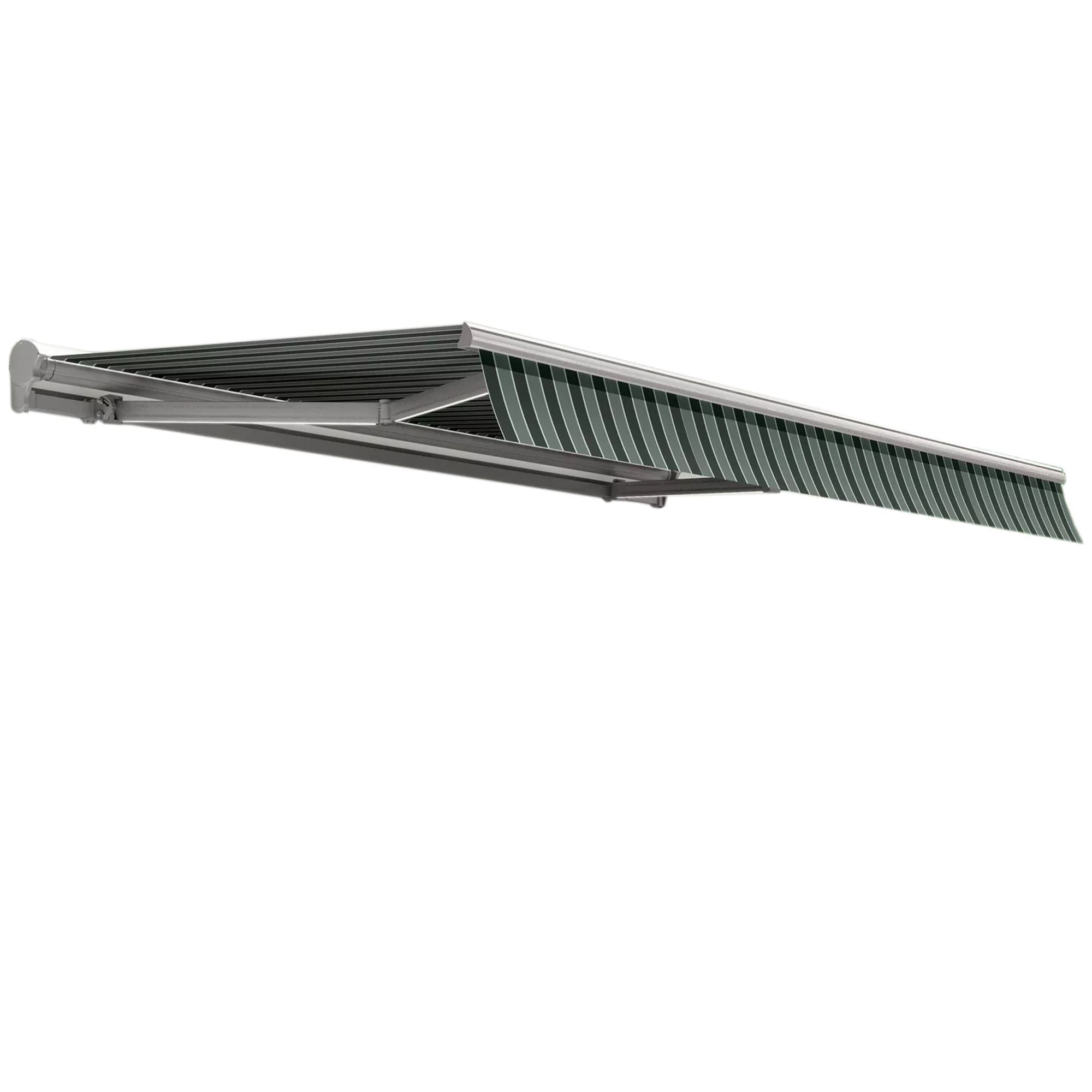 Halbkassettenmarkise mit Volant 500 x 300 m