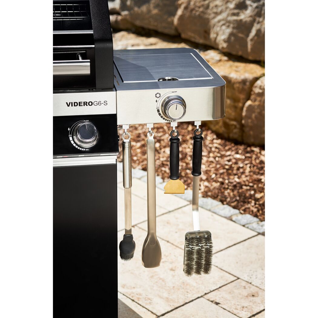 VIDERO G6-S Gasgrill mit Grillbesteck
