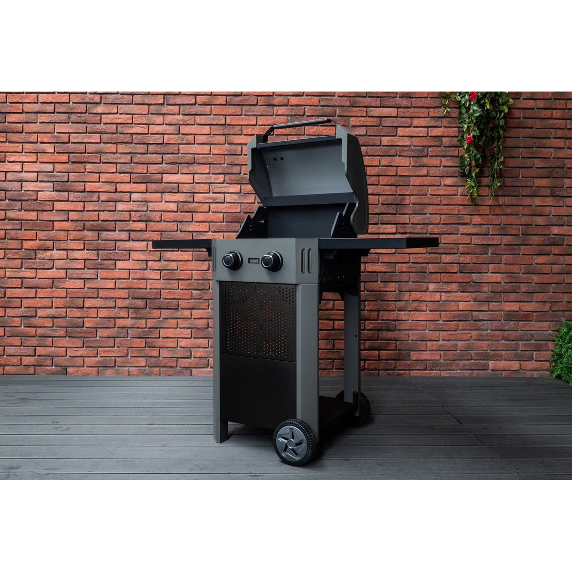 Elektrogrill 'Grenada' anthrazit 2-Brenner, 122 x 112 x 58,5 cm + product picture