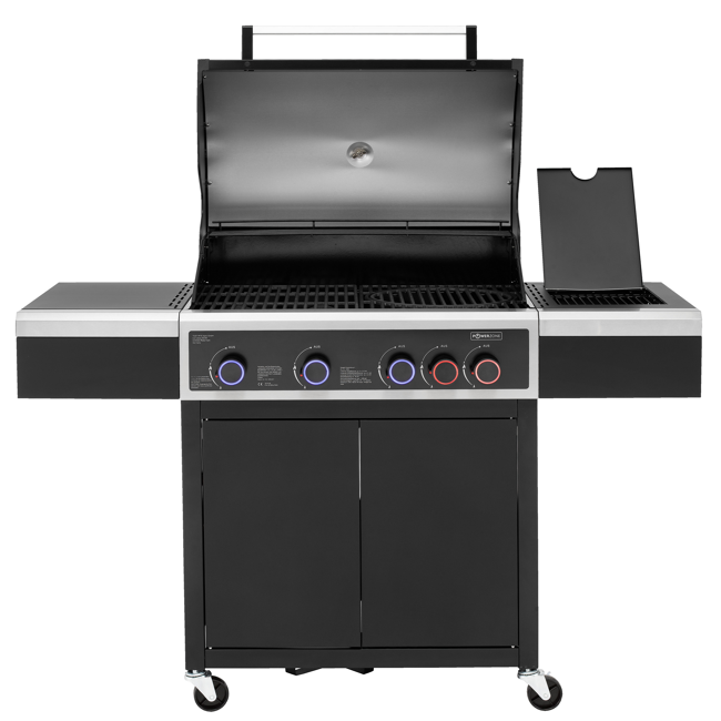 Bild von Gasgrill 'Keansburg 4' edelstahlfarben 138 x 114 x 63 cm