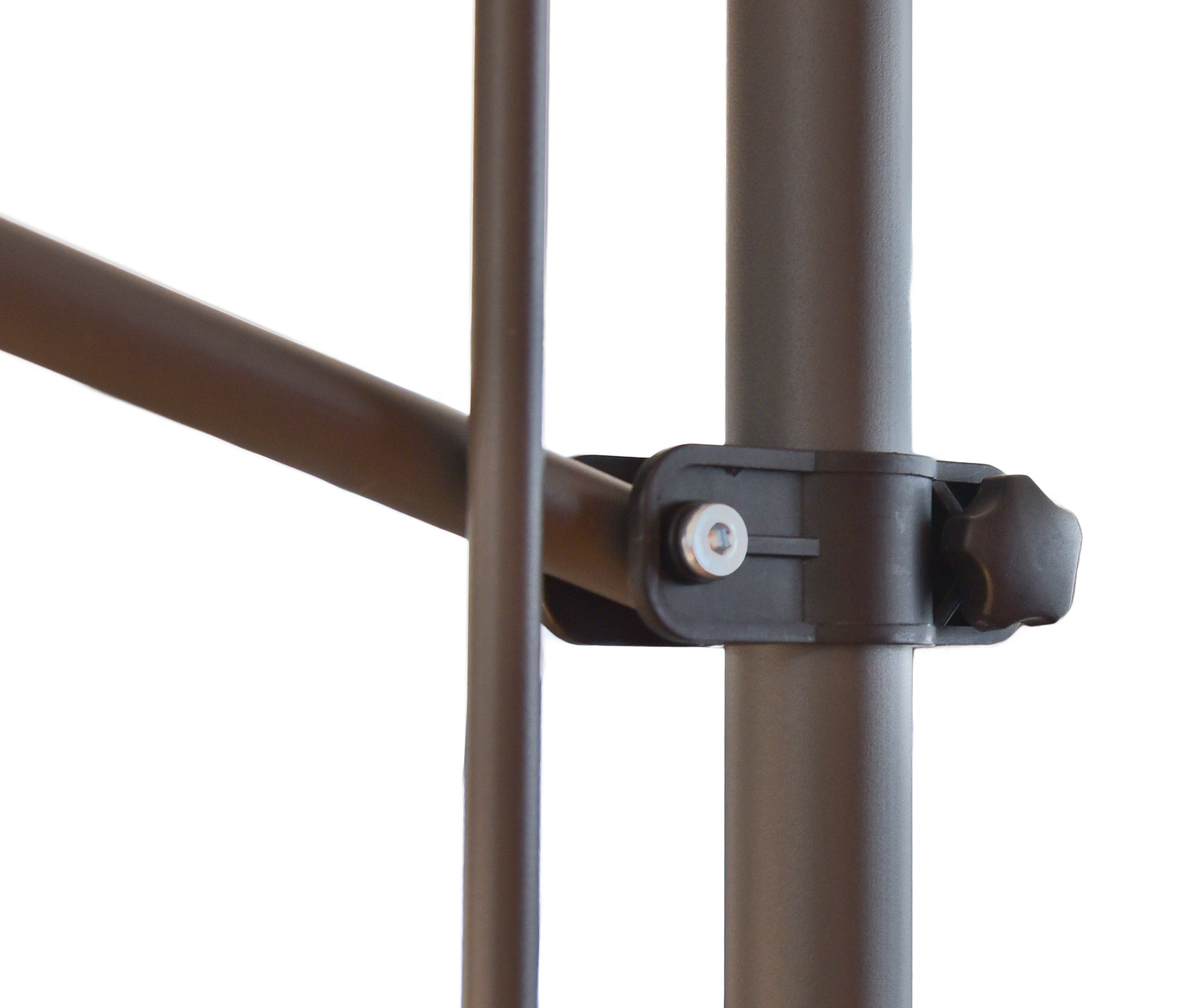 Klemmmarkise mit Volant 200 x 120 cm