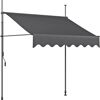 Klemmmarkise mit Volant 300 x 120 cm