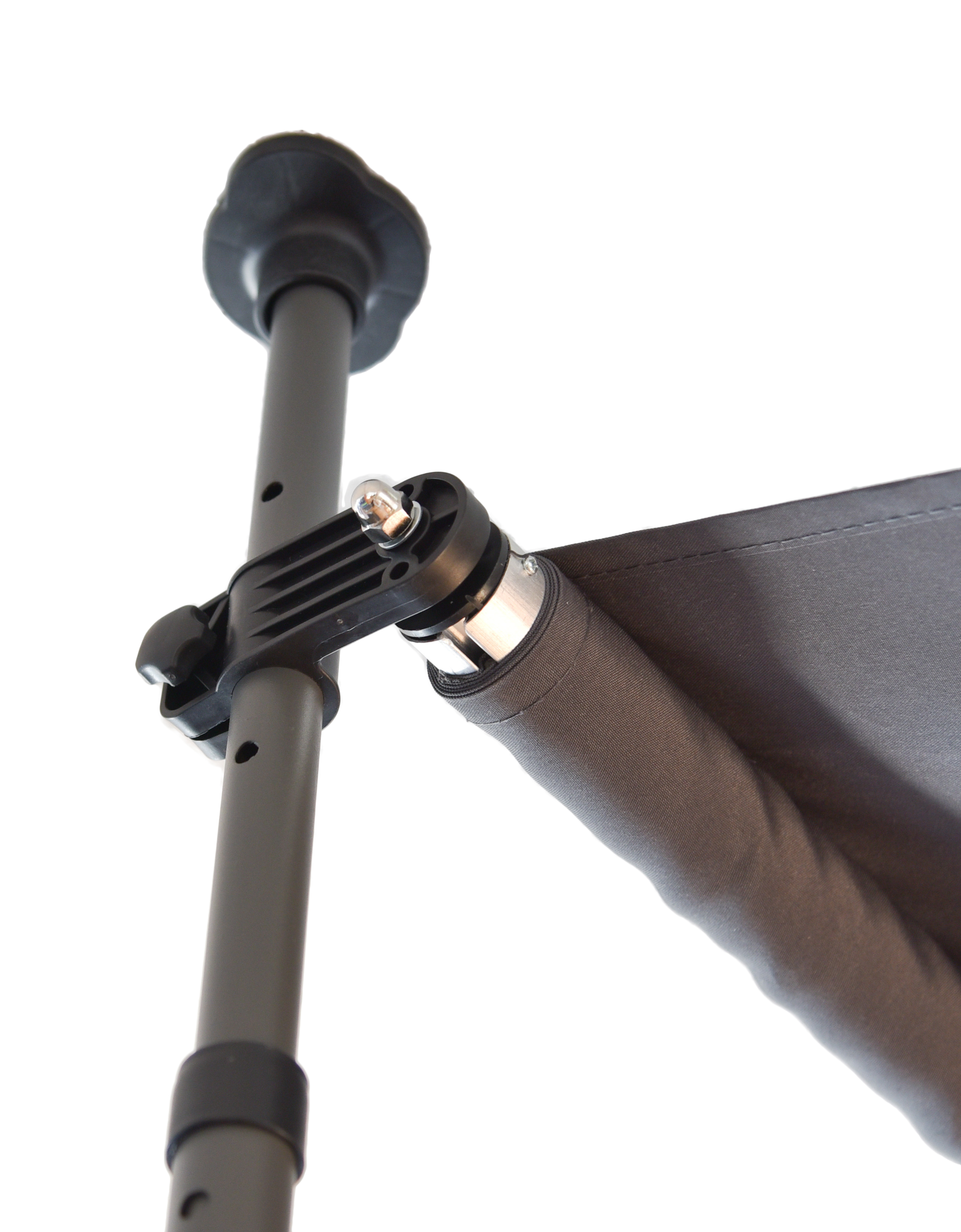 Klemmmarkise mit Volant 300 x 120 cm