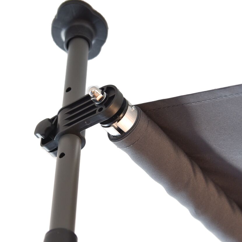 Klemmmarkise mit Volant 300 x 120 cm