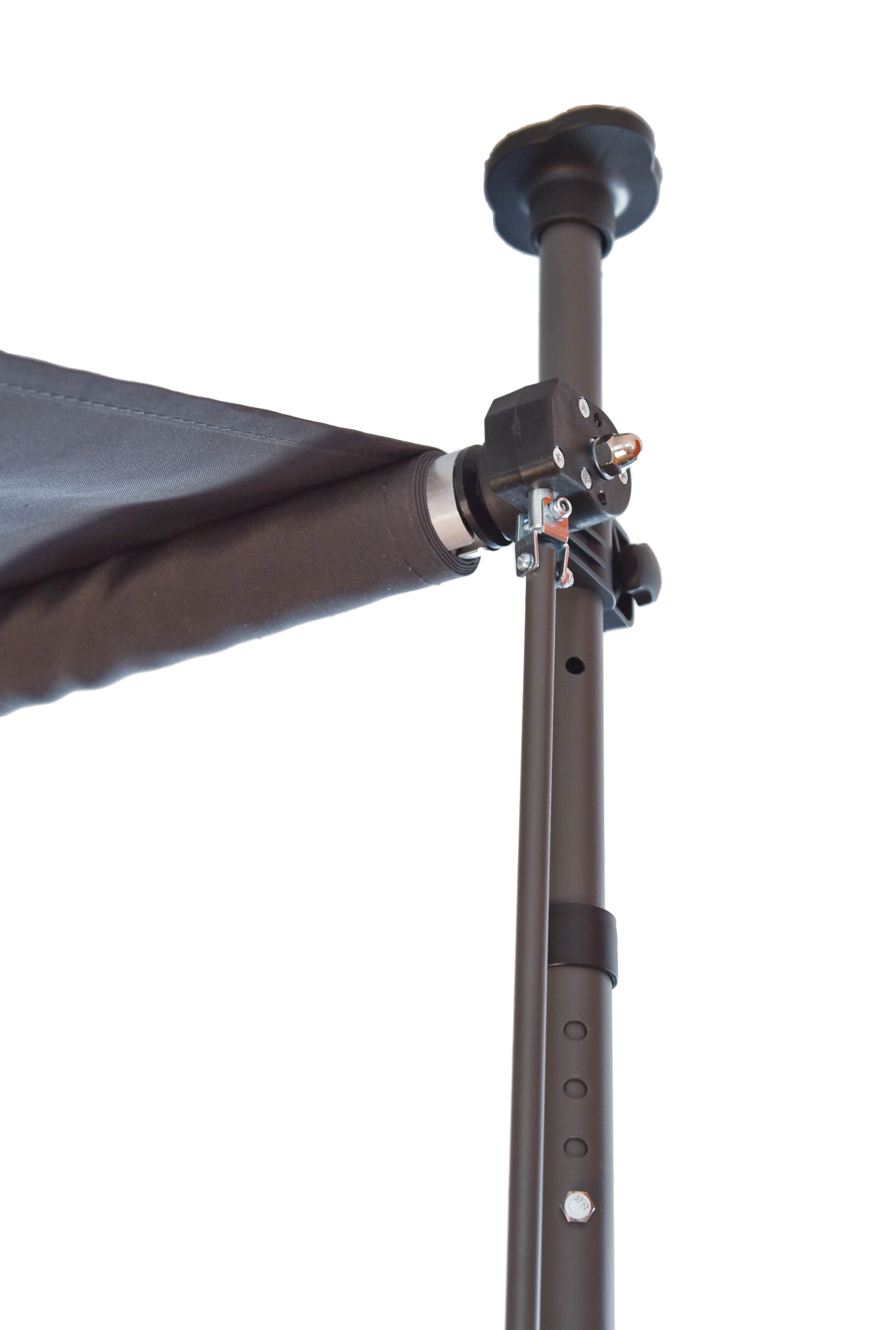 Klemmmarkise mit Volant 300 x 120 cm