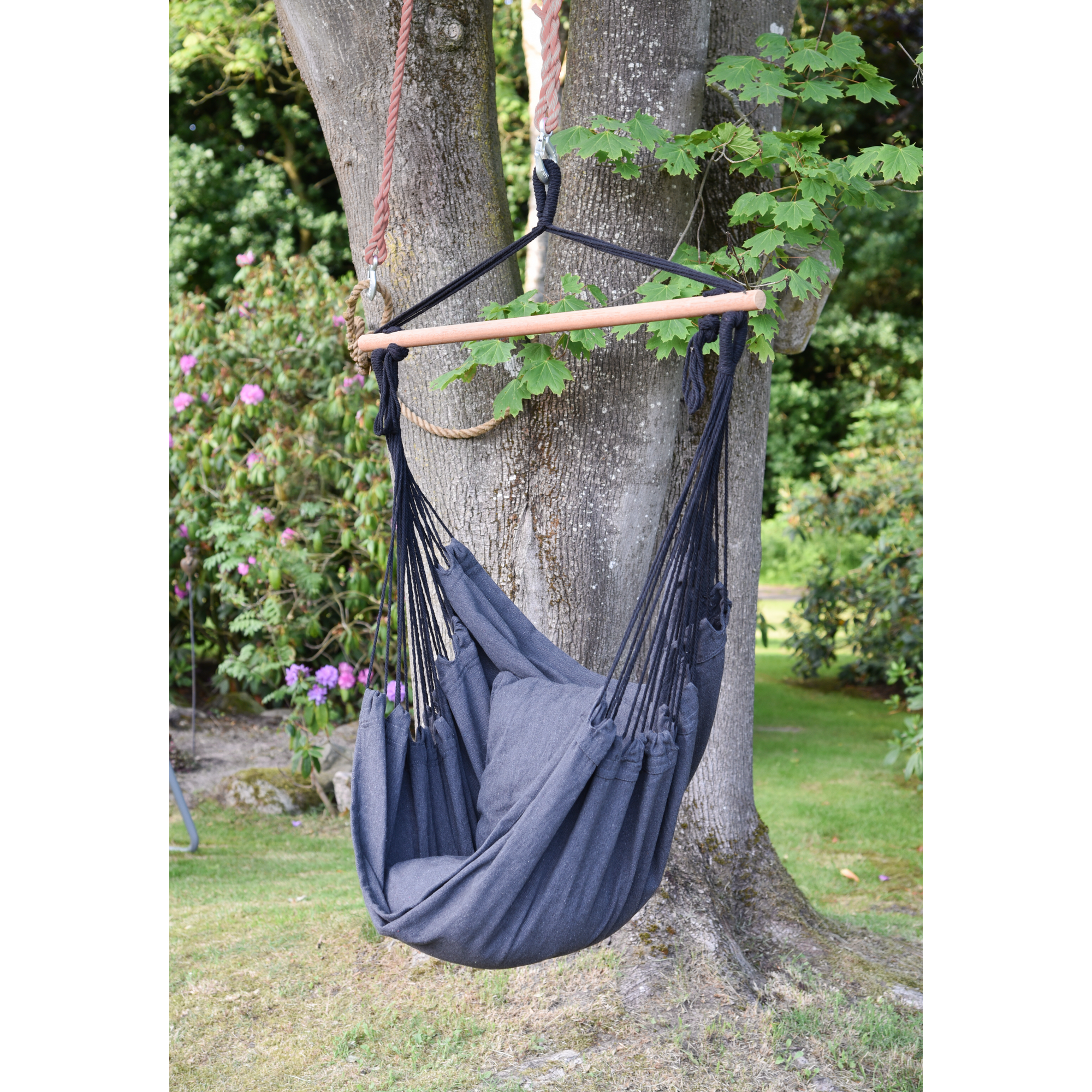 Hängesessel 'Tobago' mit Aufhängung anthrazit 60 x 120 x 90 cm