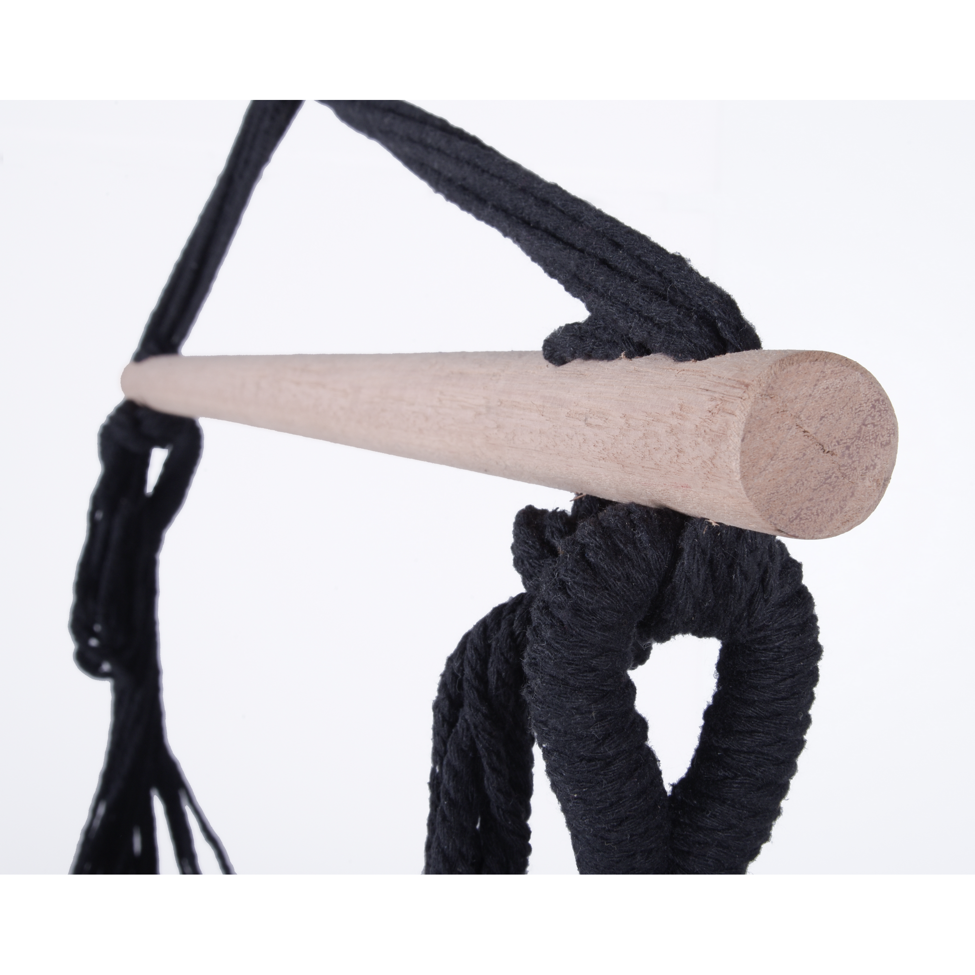 Hängesessel 'Tobago' schwarz 90 x 120 x 65 cm