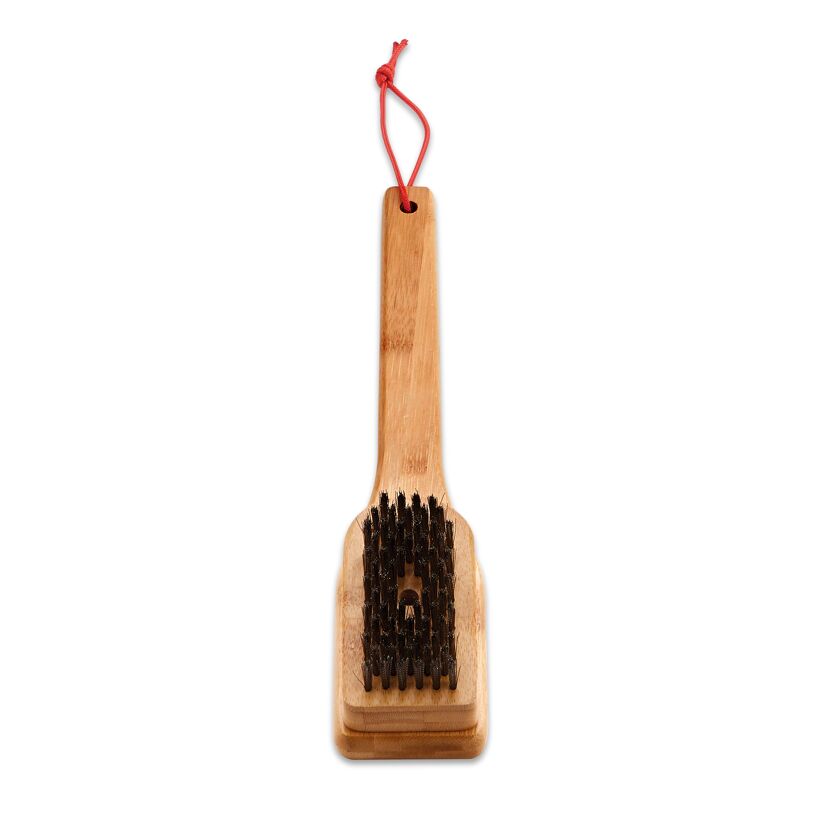 Grillbürste aus Holz mit Drahtschliff