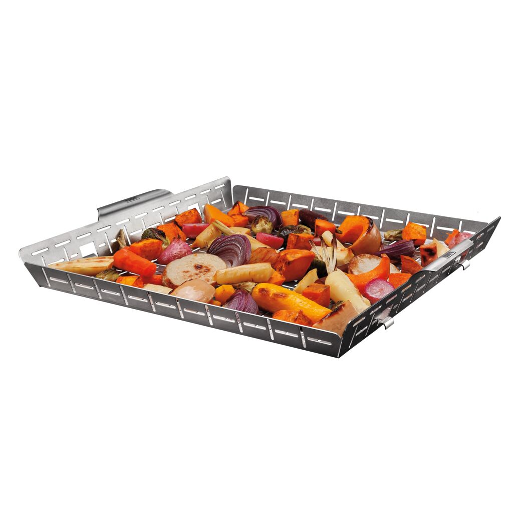 Grillkorb 'Crafted Gourmet BBQ System' Edelstahl 5 x 43,6 x 41,4 cm