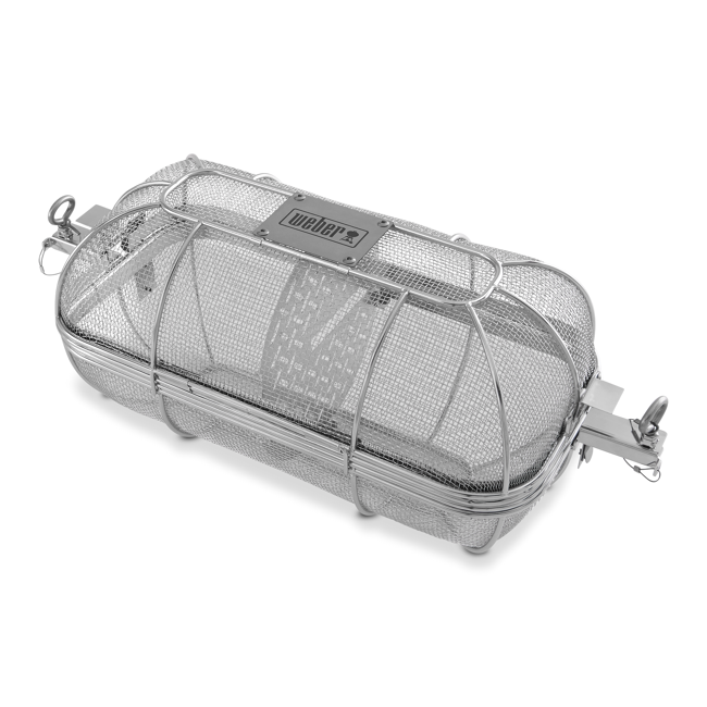 Bild von Drehspießkorb 'Crafted Gourmet BBQ System' Edelstahl 18,9 x 48,1 x 20 cm