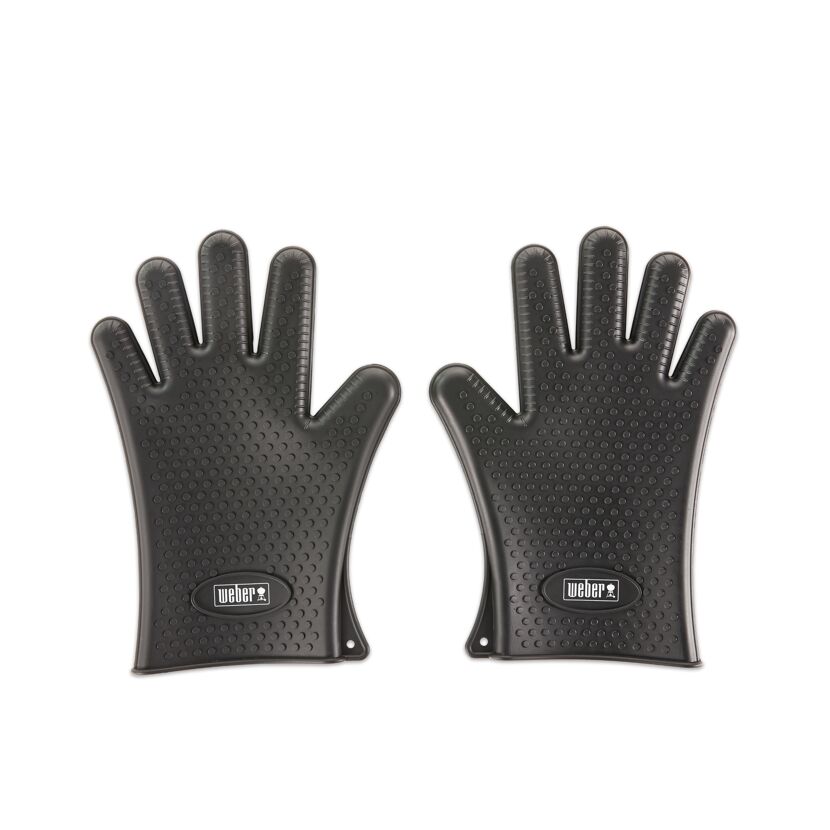 Grillhandschuhe Silikon schwarz Größe 9, 2 Stück