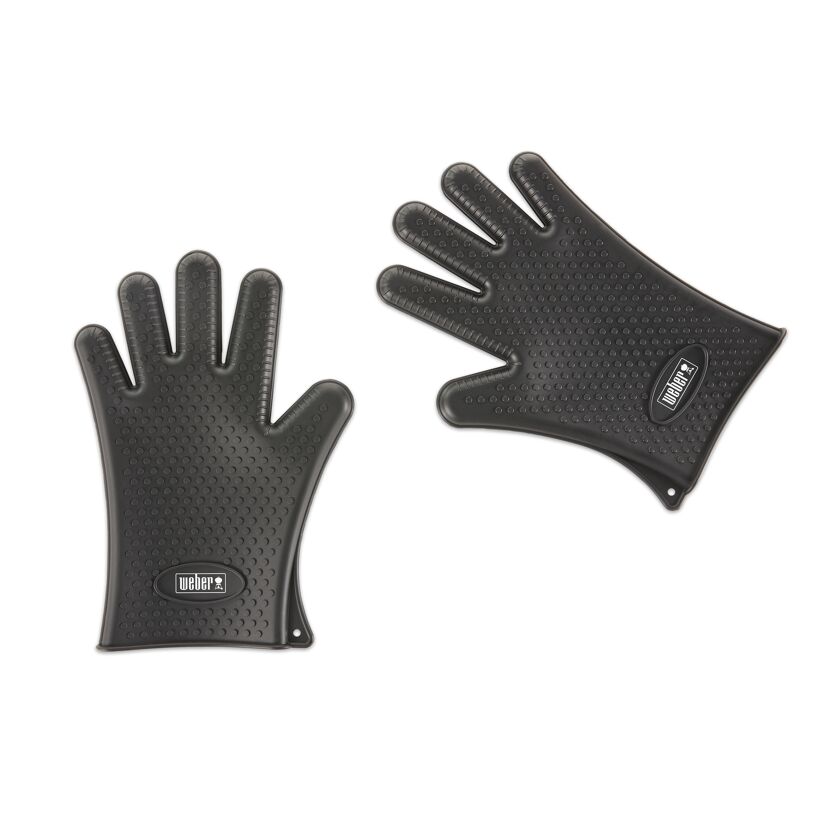 Grillhandschuhe Silikon schwarz Größe 9, 2 Stück
