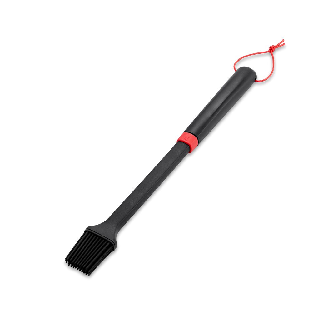 Grillpinsel schwarz 40 cm, mit Silikonborsten