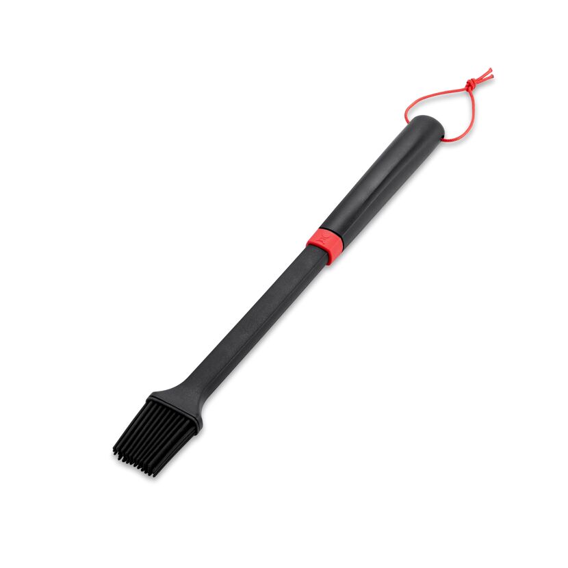 Grillpinsel schwarz 40 cm, mit Silikonborsten