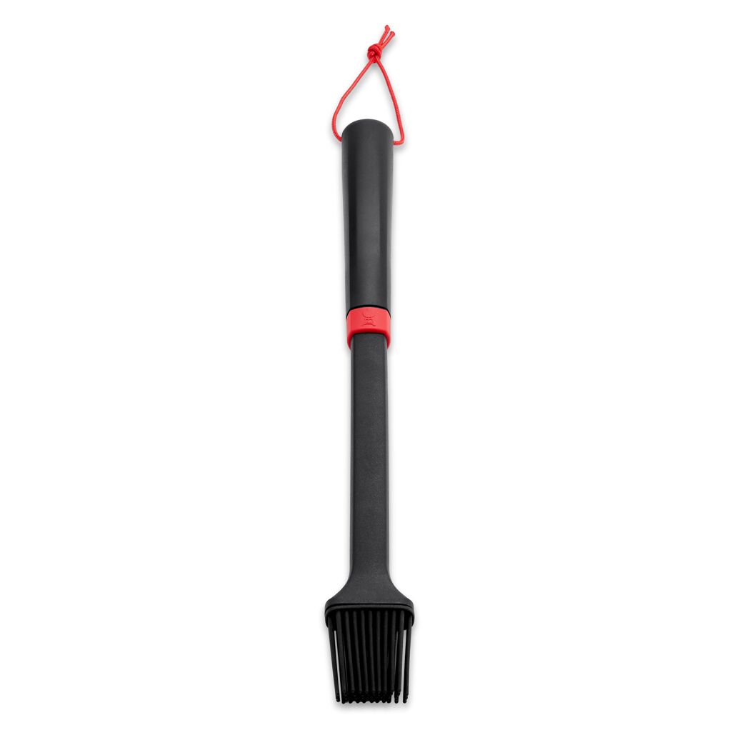 Grillpinsel schwarz 40 cm, mit Silikonborsten