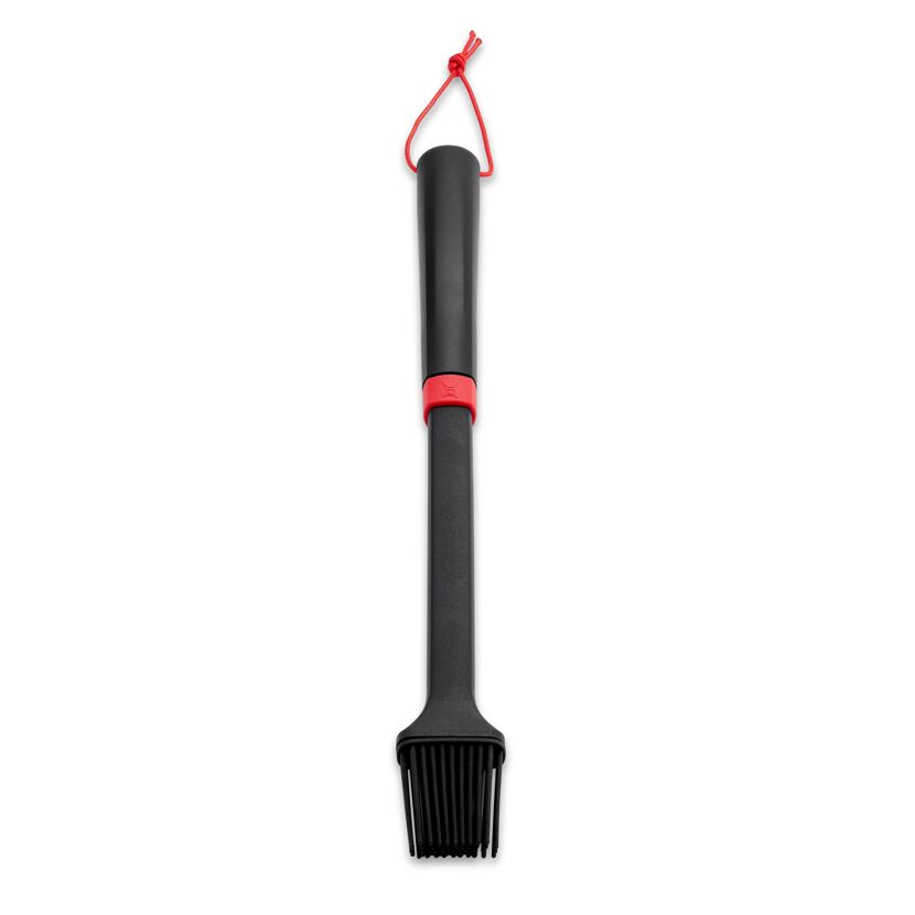 Grillpinsel schwarz 40 cm, mit Silikonborsten