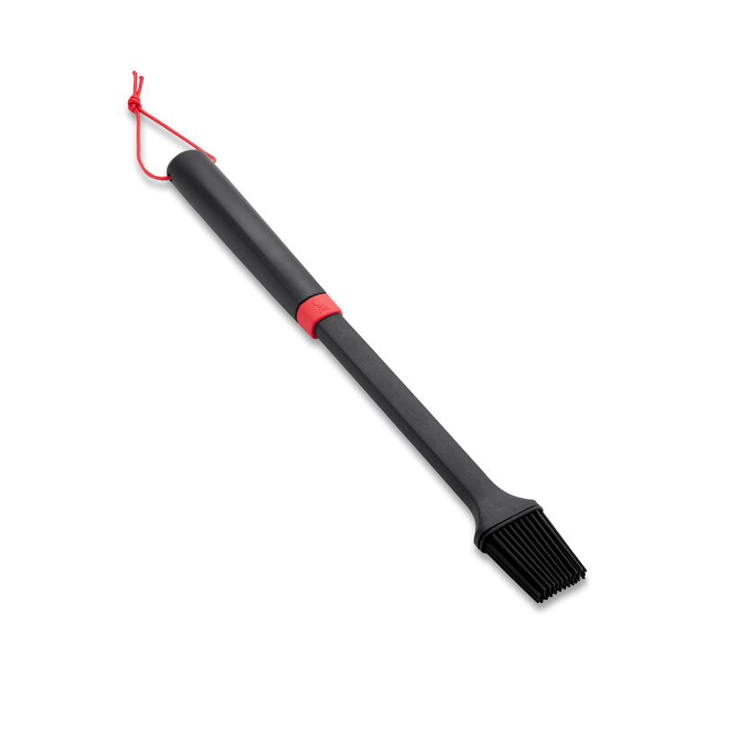 Grillpinsel schwarz 40 cm, mit Silikonborsten