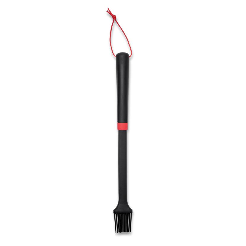 Grillpinsel schwarz 40 cm, mit Silikonborsten