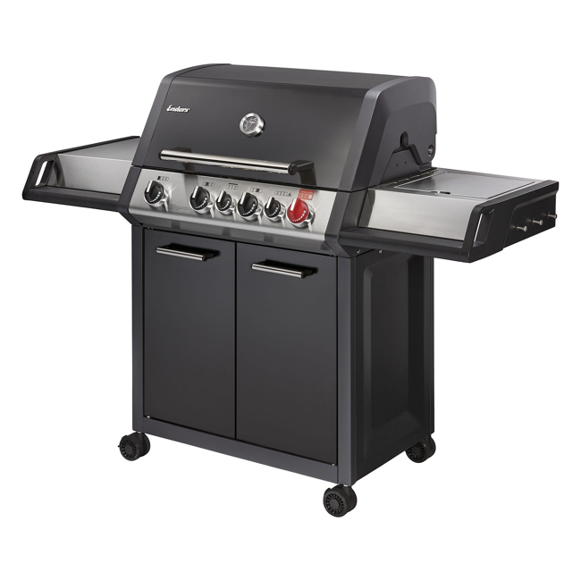 Bild von Gasgrill 'Monroe Black Pro 4 IK Turbo' 4 Brenner 153,5 x 58 x 118,5 cm