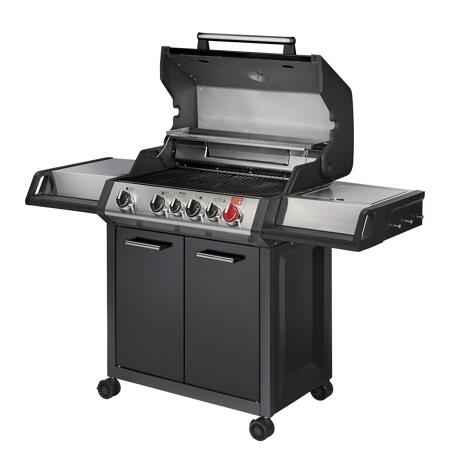 3. Bild von Gasgrill 'Monroe Black Pro 4 IK Turbo' 4 Brenner 153,5 x 58 x 118,5 cm