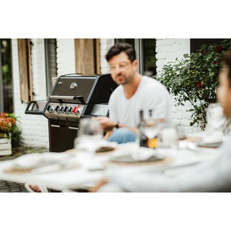 6. Bild von Gasgrill 'Monroe Black Pro 4 IK Turbo' 4 Brenner 153,5 x 58 x 118,5 cm