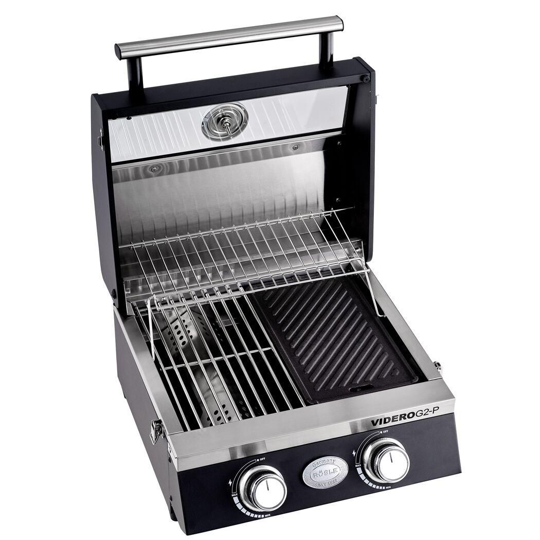 RÖSLE Gasgrill Videro G2-P geöffnet