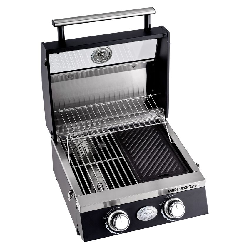 RÖSLE Gasgrill Videro G2-P geöffnet