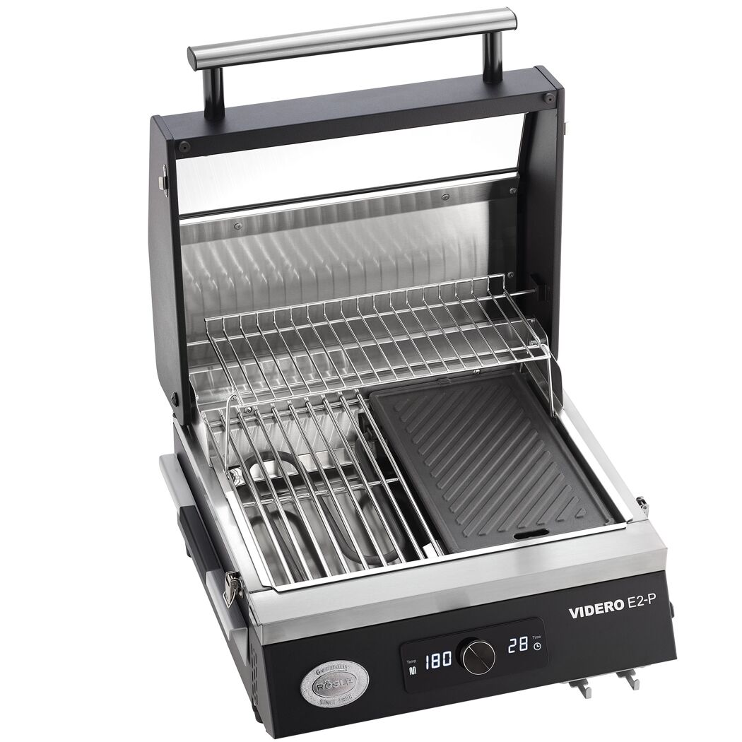 Elektrischer Tischgrill Videro E2-P geöffnet