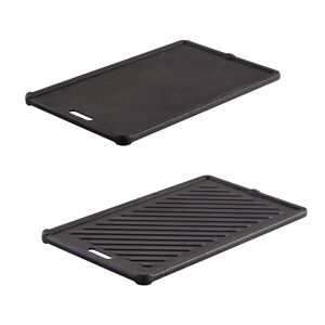 Grillplatte 'Videro G2-P/E2-P' schwarz 19,5 x 32,5 cm