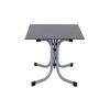 Klapptisch silber 120 x 80 cm