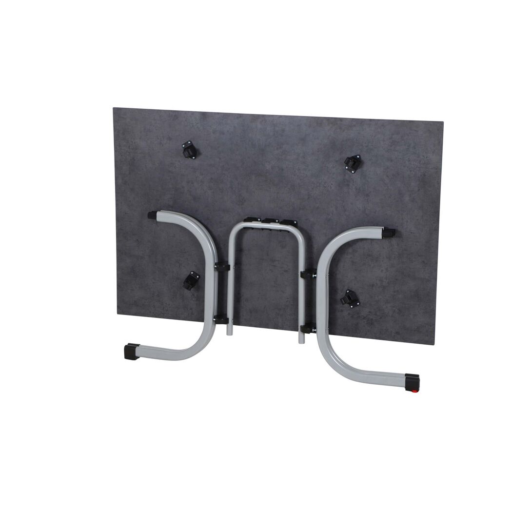Klapptisch Sola 140x90cm silber grau