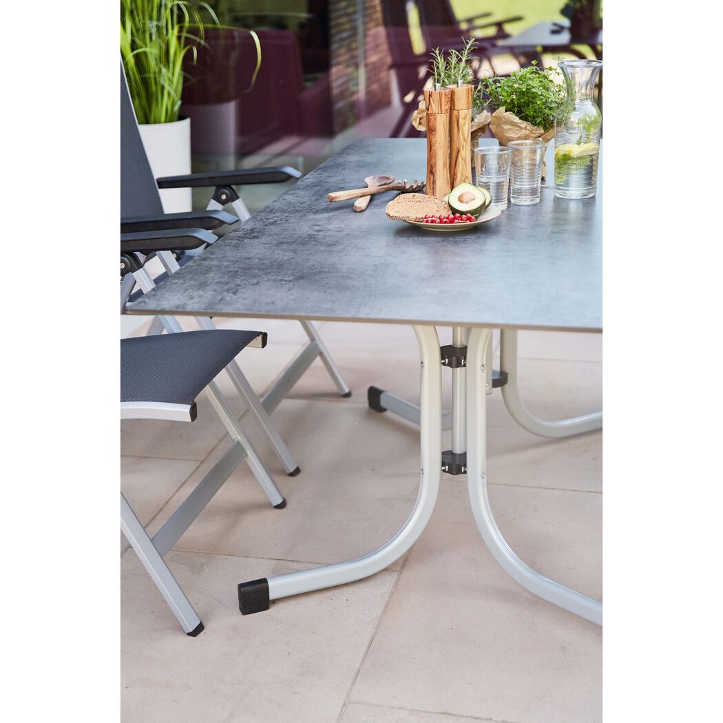 Klapptisch Sola 140 x 90 cm silber