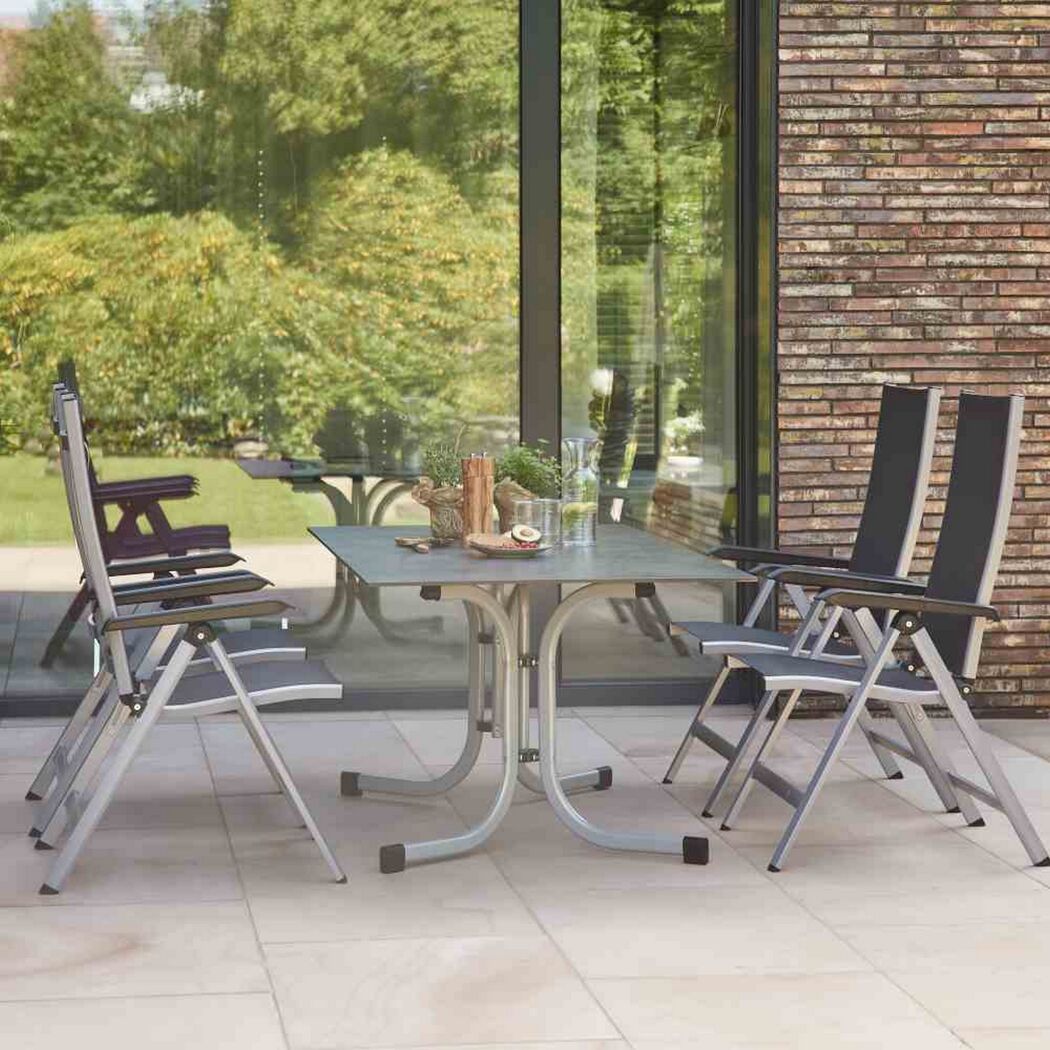 Gartentisch 'Sola' klappbar Stahl 90 x 70 x 160 cm