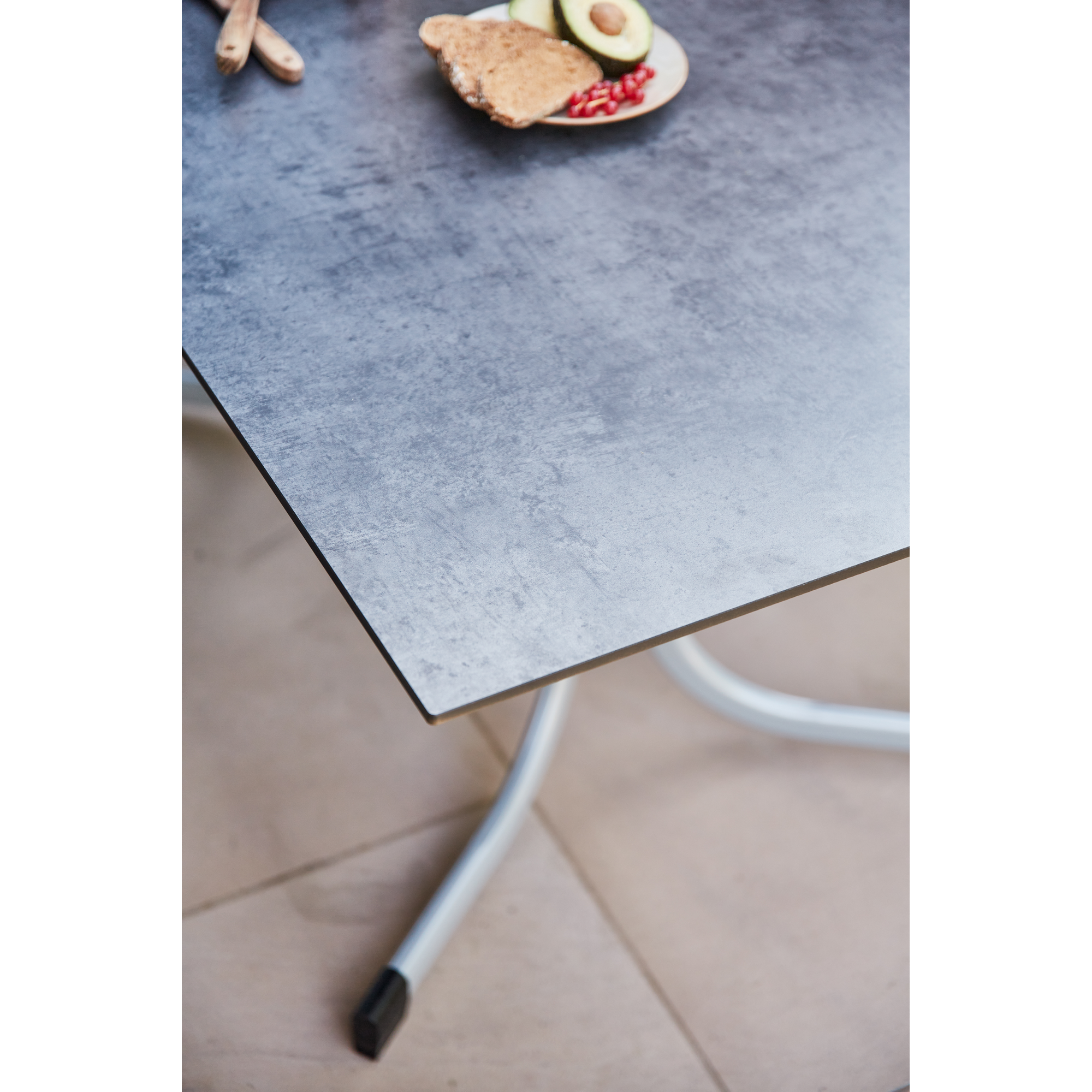 Klapptisch 'Sola' silber 160 x 90 cm