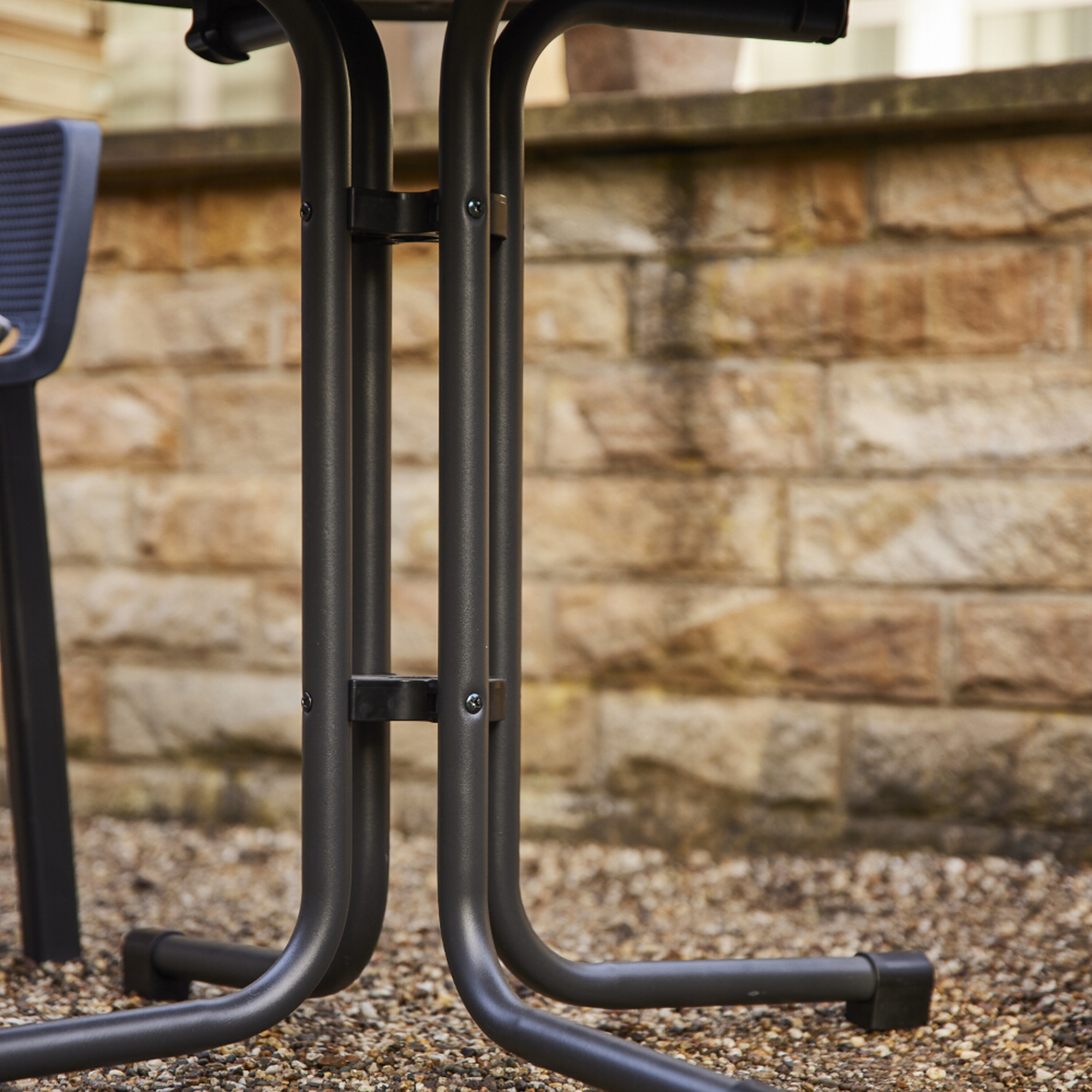 Gartentisch 'Paco' klappbar Stahl Ø 80 x 70 cm