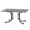 Anthrazitfarbener Klapptisch Sola 140x90cm