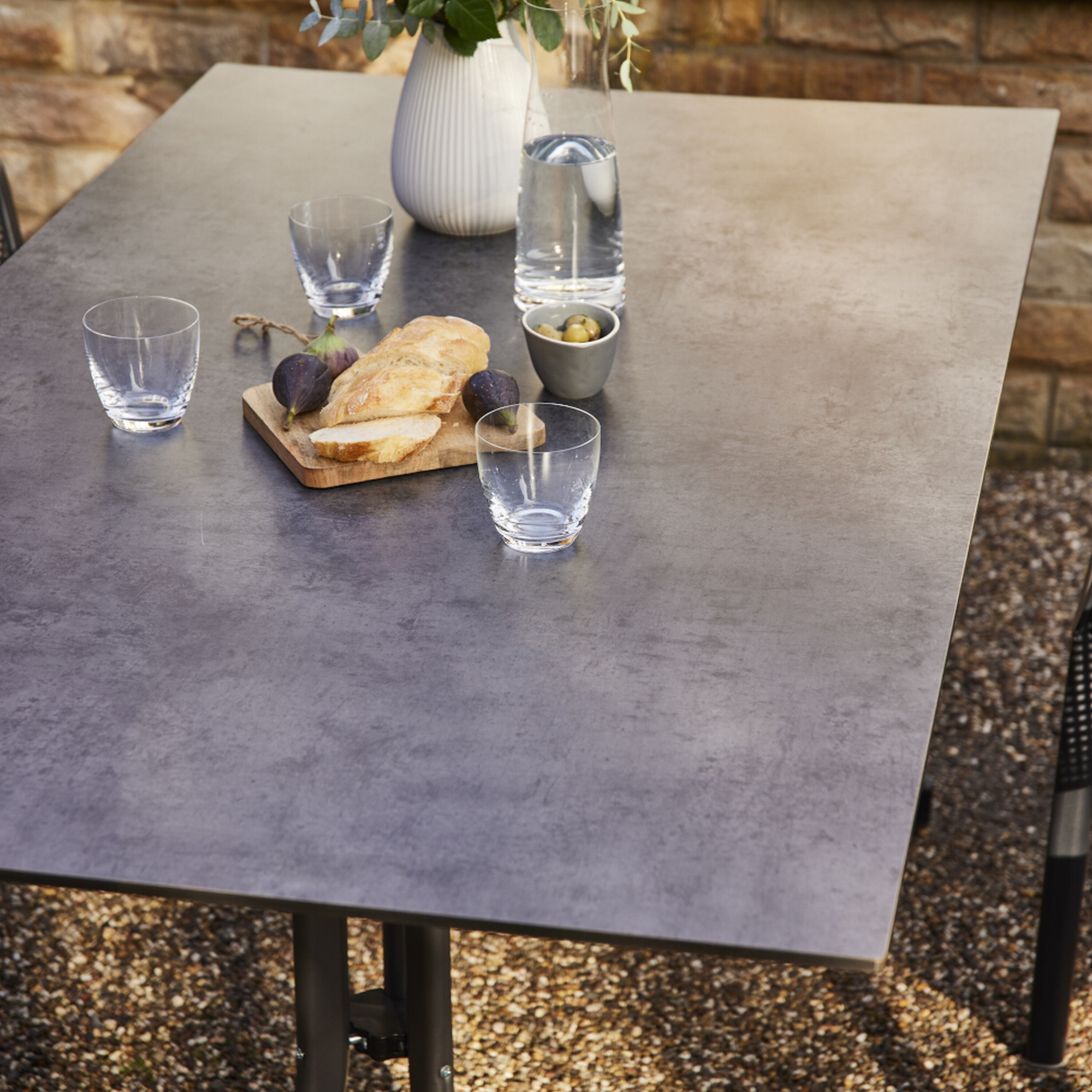 Klapptisch 'Sola' anthrazit 160 x 90 cm