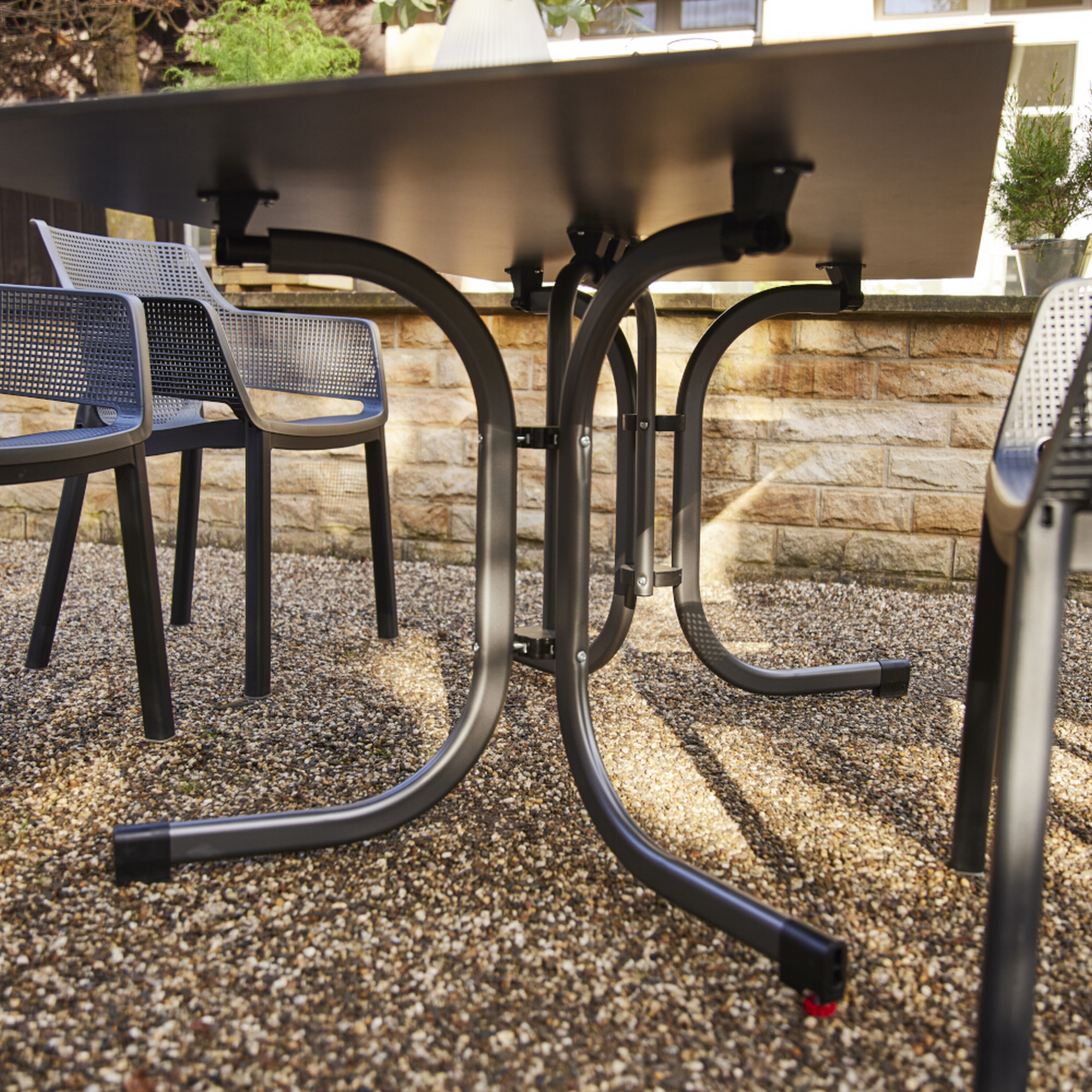 Klapptisch 'Sola' anthrazit 160 x 90 cm