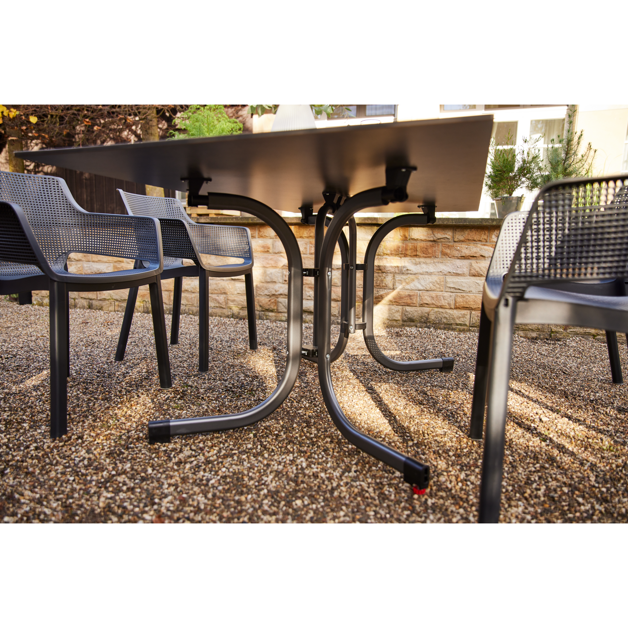 Klapptisch 'Sola' anthrazit 160 x 90 cm