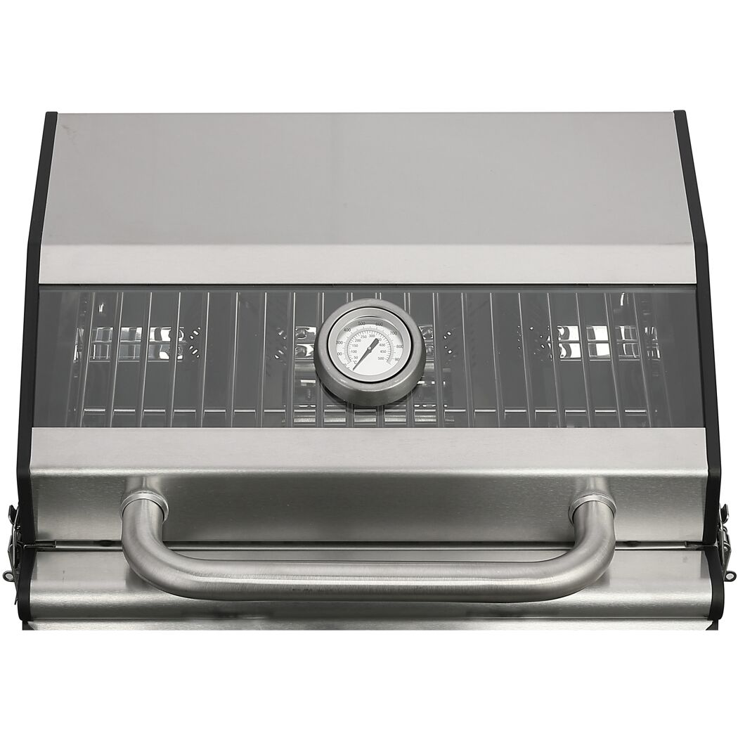 Gasgrill Jesolo mit geschlossenem Deckel und Thermometer