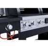 Kombigrill schwarz 236 x 138 x 68 cm