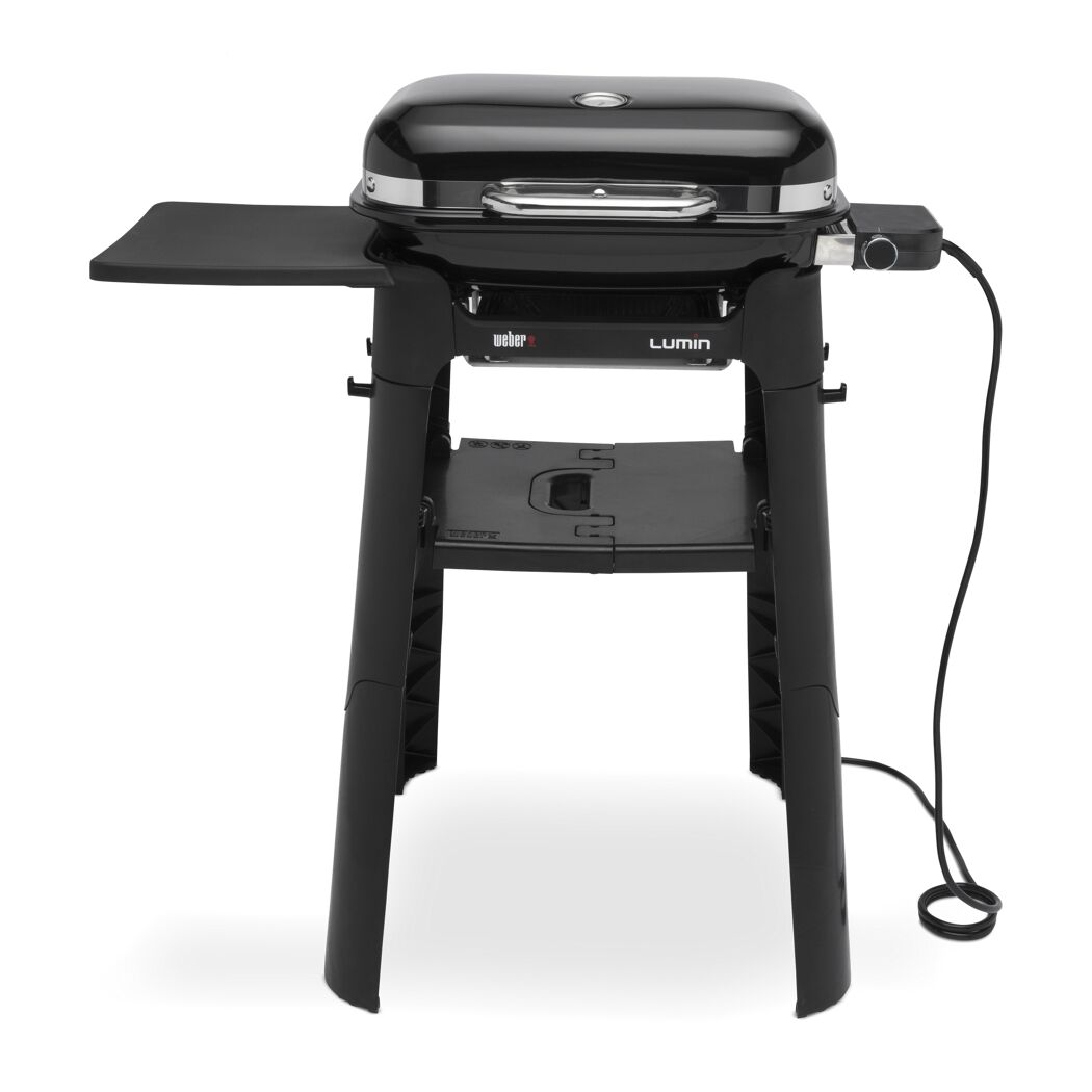 Weber Lumin Compact Elektrogrill schwarz mit Stand