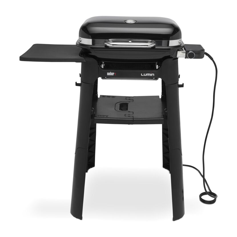 Weber Lumin Compact Elektrogrill schwarz mit Stand