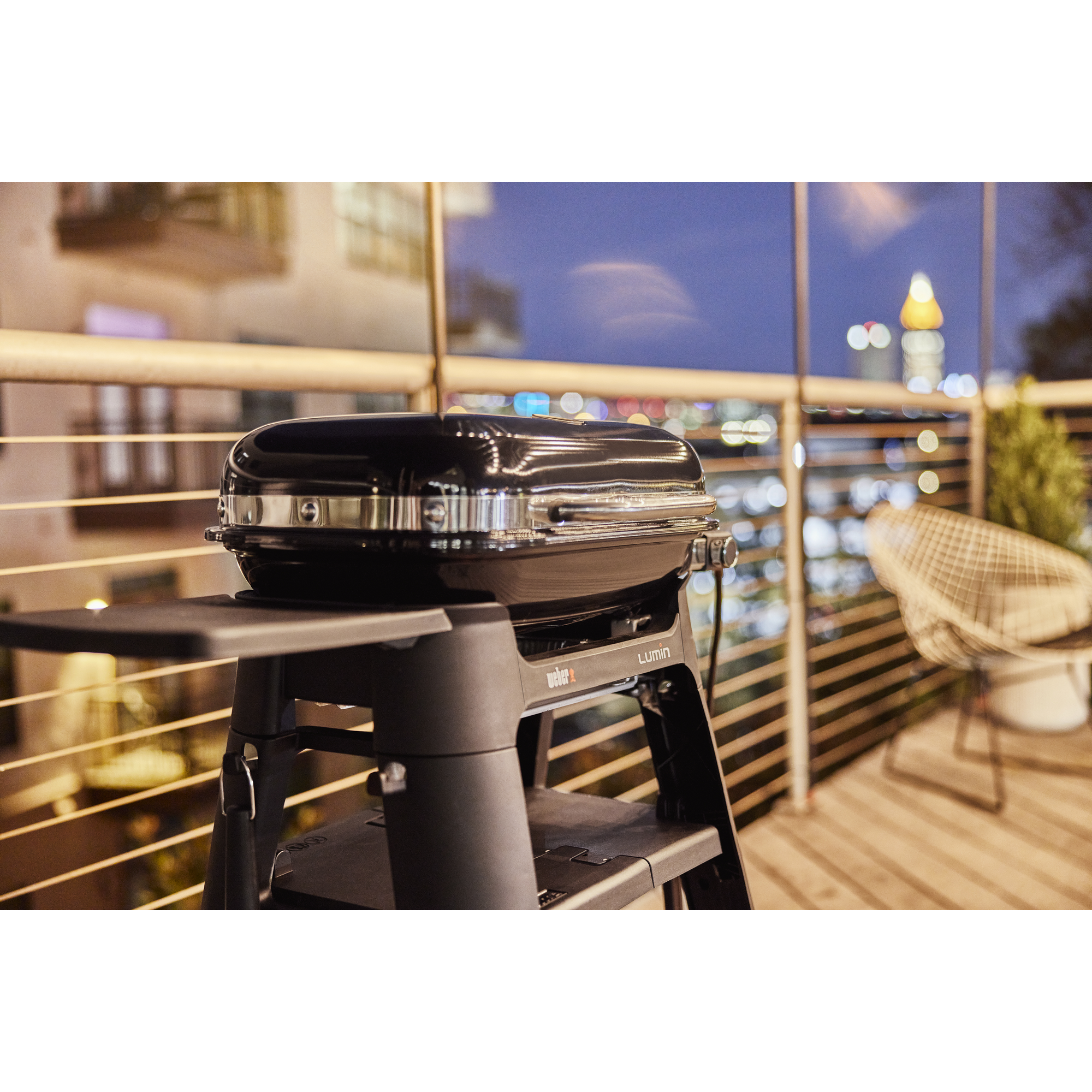 Elektrogrill 'Lumin Compact' schwarz 2200 W 73,5 x 91 x 56 cm