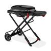 Tragbarer Gasgrill Weber Traveler Stealth schwarz