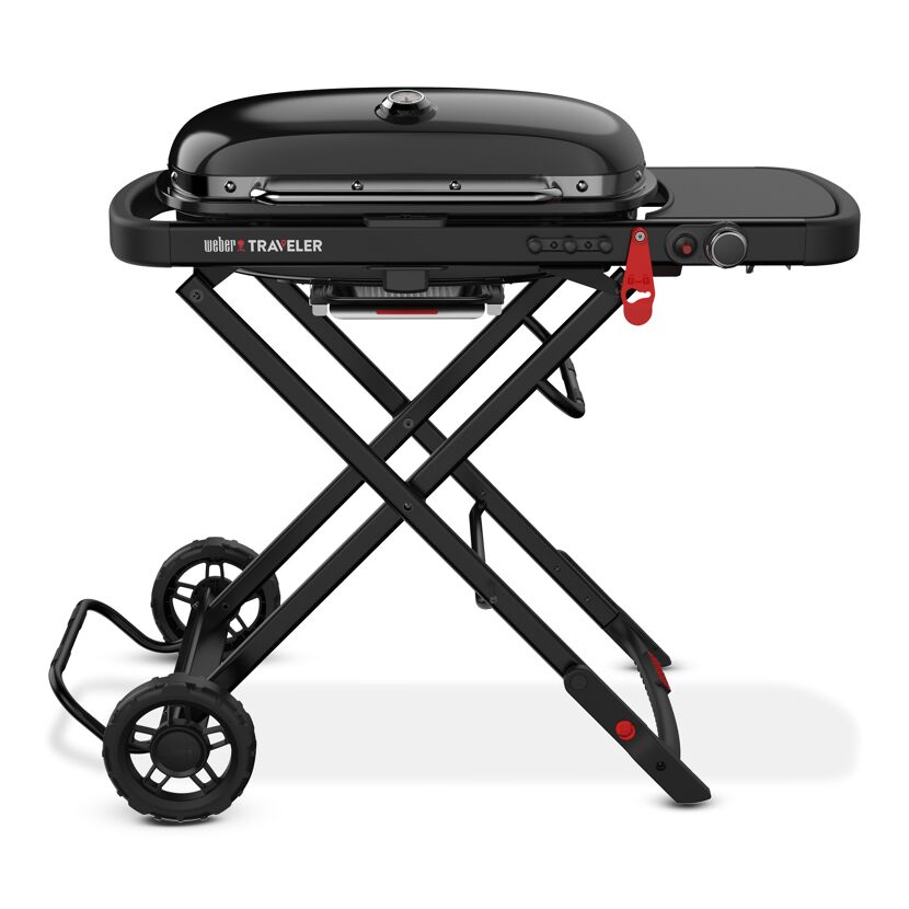 Tragbarer Gasgrill Weber Traveler Stealth schwarz