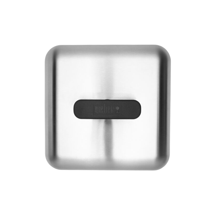 Weber Grillplatten-Haube aus Edelstahl mit schwarzem Griff