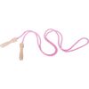 Pinkes Springseil mit Holzgriffen